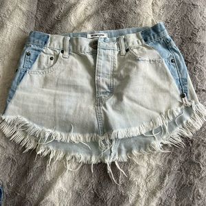 One teaspoon Denim skirt